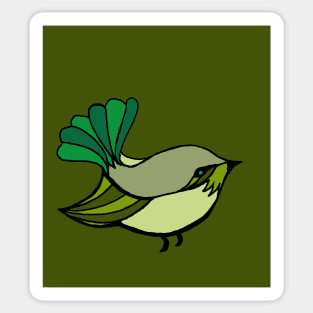 Green Birdy Sticker